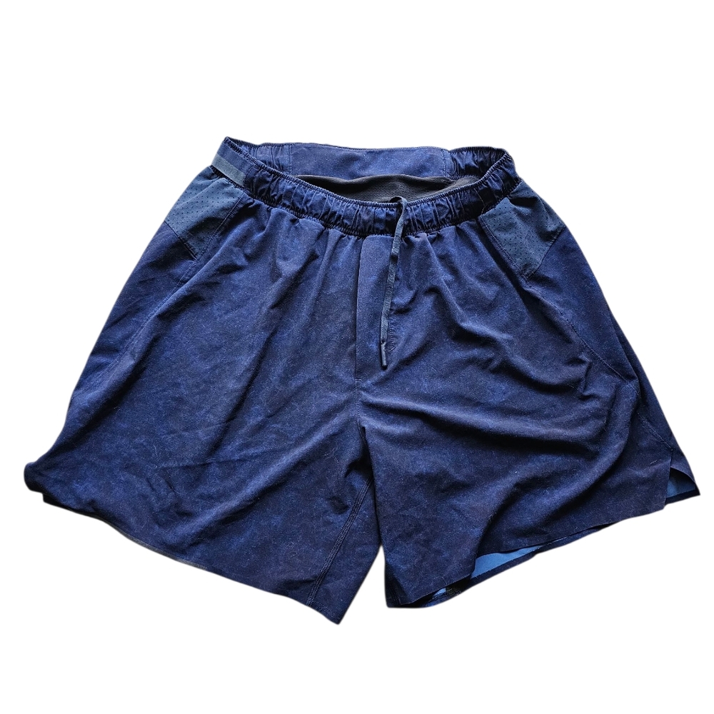 Lululemon Dark Blue Pull On Athletic Shorts Size‎ M